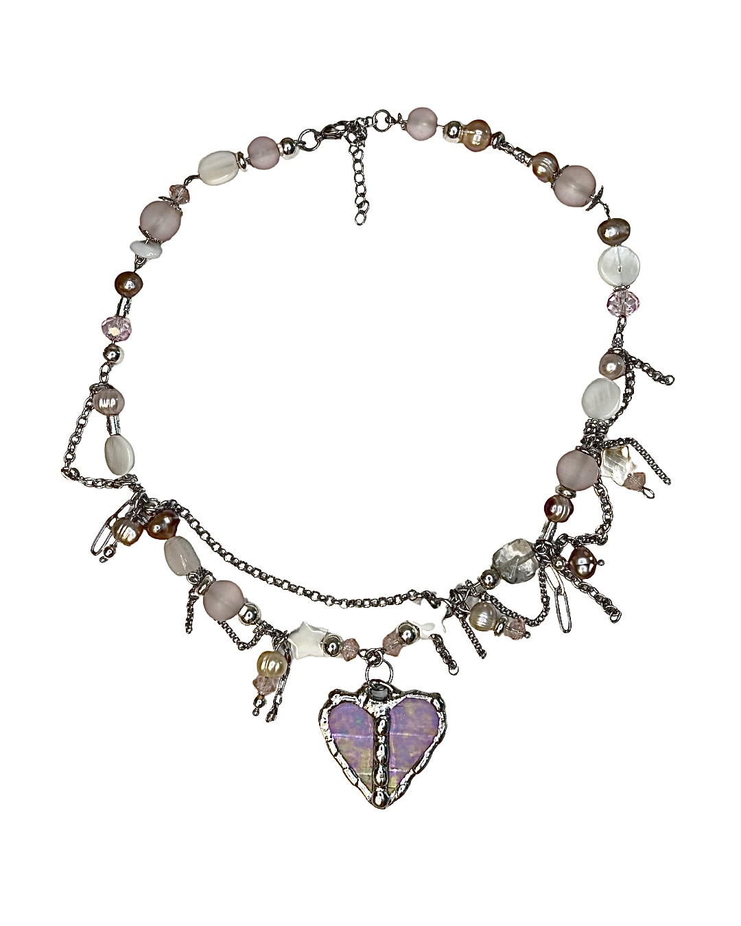 Glass Heartfall Necklace