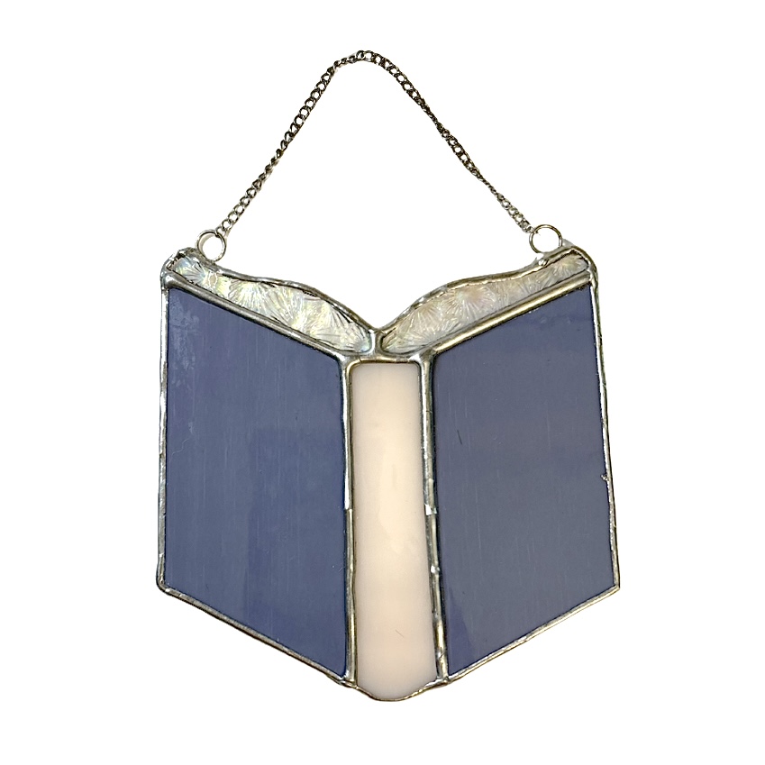 Stained Glass Book Window Hanging