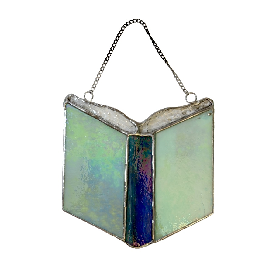 Stained Glass Book Window Hanging II