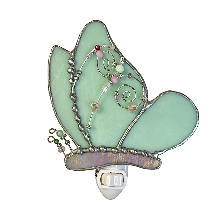 Green Butterfly Night Light